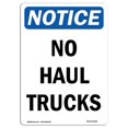 thumbnail image 1 of SignMission OS-NS-A-1218-V-14648 12 x 18 in. OSHA Notice Sign - No Haul Trucks, 1 of 1