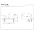 thumbnail image 5 of Kingston FB2138DL Concord Two-Handle 2-Hole 8" Centerset Kitchen Faucet in Brushed Nickel, 5 of 7