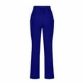 thumbnail image 6 of UTSJKR Clearance Women's Flare Yoga Pants Drawstring Flare Leggings High Waisted Tummy Control Workout Casual Bootcut Pants Blue L, 6 of 7