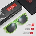 thumbnail image 4 of Translucent Frame Colorful Neon 80s Sunglasses for Men Women Reflective Mirrored Sun Glasses, 4 of 6