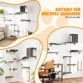 thumbnail image 6 of COZIWOW Wall Mounted Cat Furniture, Cat Wall Shelves and Perches, Floating Cat Shelves for Wall Set of 5, Grey, 6 of 9