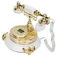 thumbnail image 4 of Vintage Telephone, Old Fashioned Desktop Landline Phones With Time Display For Home, 4 of 8
