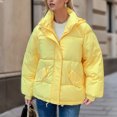 thumbnail image 2 of Viikei Winter Coats for Women Women's Fall and Winter Long Sleeved Warm Cotton Jacket Bread, 2 of 3