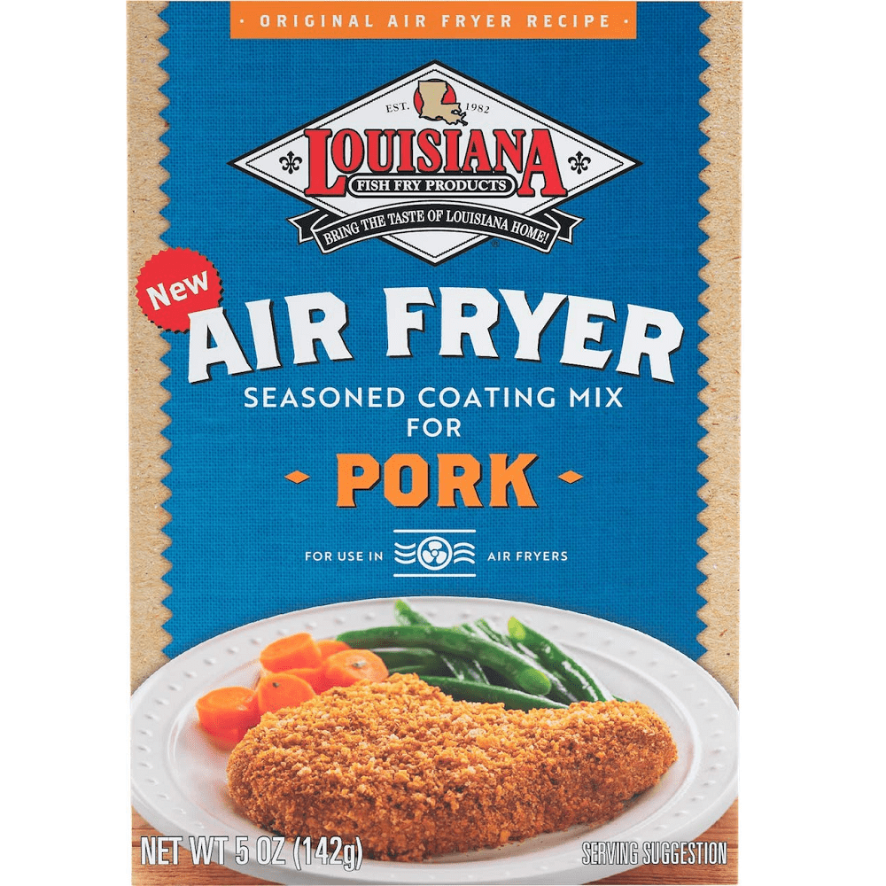 Louisiana Fish Fry Air Fryer Pork Coating Seasoning Mix, 5 oz [Pack of