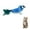 Blue, variant on Pekkaxy Cat Toy with Bird Chirp Sound, 6.7 x 3.9 x 2.0 in, Stimulates Hunting Instincts for Interactive Indoor and Outdoor Play