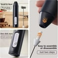 thumbnail image 3 of Electric Milk Frother Mini Handheld Wireless Powerful Type-C Rechargeable Convenience Coffee Milk Whipping Kitchen Whisks, 3 of 7