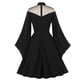 thumbnail image 4 of Hallow Women Casual Dress Half High Collar Neck Soild Vestido de mujer de manga larga Fridja  nbo516, 4 of 9