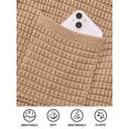 thumbnail image 3 of Women Knit Cardigan Sweaters Fall Fashion Long Sleeve Open Front Button Down Trendy Casual Jacket Winter Clothes Khaki S, 3 of 7