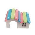 thumbnail image 2 of Visland Dwarf Hamsters House DIY Wooden Gerbil Hideout Mouse Sugar Glider Huts Syrian Hamster Cage Accessories Climbing Toys Small Animal Hideaway, 2 of 6