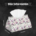 thumbnail image 6 of Goofa Orchids Flowers Pattern Triangle Square Tissue Box Cover, Modern PVC Leathe Facial Paper Holder,Decorative Holder/Organizer for Bathroom Vanity Countertop, 6 of 9