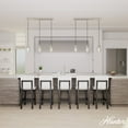 thumbnail image 3 of Hunter - Hartland 3-light Brushed Nickel, Large Cluster Light, Dimmable, Transitional Style, Linear Shaped, for Bedrooms, Dining, Living Rooms - 13068, 3 of 8