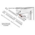 thumbnail image 5 of Kit de Charnière Coulissante pour Porte de Réfrigérateur Congélateur Décor Intégré, 5 of 5