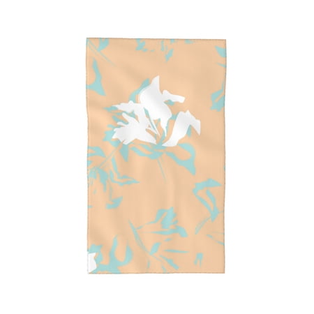 YFYANG Absorbent Towel, Soft Skin-Friendly Pastel Floral Textures Washcloth Bath Towel, Suitable for All Skin, 27.5 x 16-inch