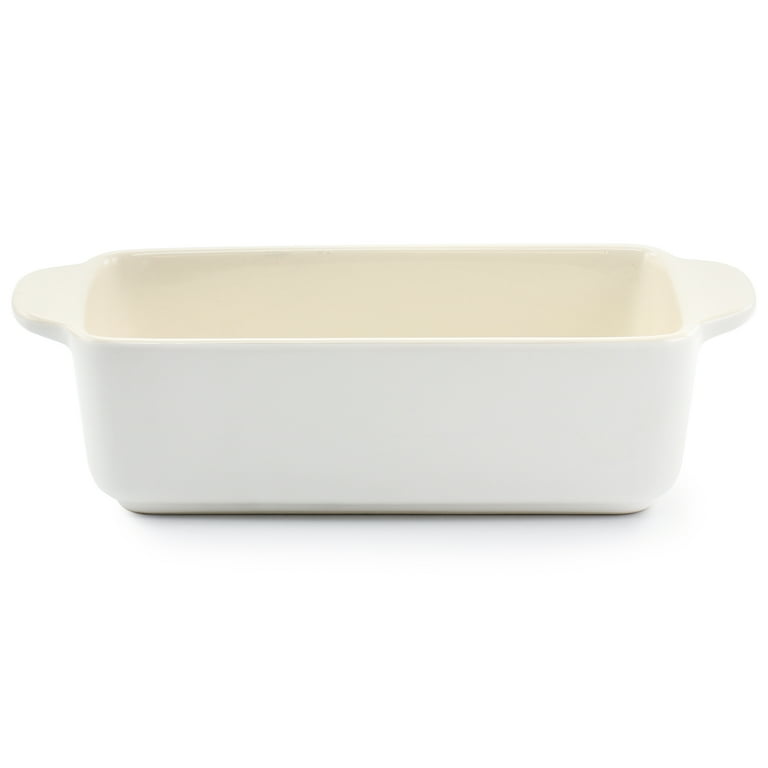 Crockpot Artisan 1.25 Quart Rectangular Stoneware Bake Pan in Cream