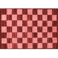 thumbnail image 1 of Ahgly Company Indoor Rectangle Checkered Red Modern Area Rugs, 5' x 7', 1 of 4