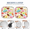 thumbnail image 5 of Goofa Color Donut Pattern 2 Piece Car Windshield Sun Shade Foldable | Front Windshield Shade for Sun, Heat and UV Rays | Sunshade for Car Front Window-, 5 of 7