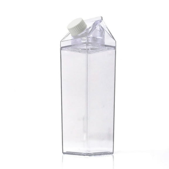 Milk Carton Water Bottle 1000ML Environmentally Reusable Milk Carton Shape Water Bottle Tea Bottle Gift for Kid