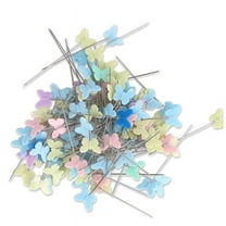 2024 TOP! 200 Pcs 2 Inch Sewing Pins Flat Straight Butterfly for DIY Projects Decoration
