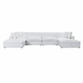 thumbnail image 4 of Roundhill Furniture Rivas Contemporary 5-Piece Sectional Sofa with Two Ottoman - Graphite, 4 of 7