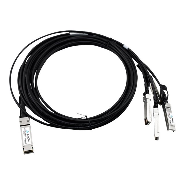 Axiom - Câble 100GBase-AOC direct attach - QSFP28 à SFP28 - 1 m - Fibre Optique - Passif
