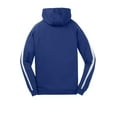thumbnail image 6 of Sport Tek Teen Male Regular Sleeve Stripe Sweatshirt Tr Royal/White Small, 6 of 6