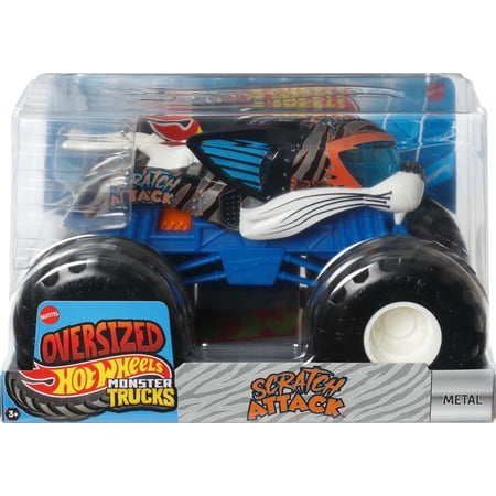 Hot Wheels Monster Trucks, Oversized Monster Truck in 1:24 Scale