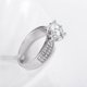 thumbnail image 4 of Minnieouse Anillo de diamante de simulación para mujer, anillo de dedo abierto ajustable, propuesta de matrimonio de simulación, anillo abierto, regalos Ropa, zapatos y accesorios Miscelánea Minnieouse AP005944-00, 4 of 6