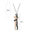 thumbnail image 5 of Skymirror Couple Hugging Necklace Romantic Love Symbol Embrace Necklace Valentines Day Anniversaries Gift for Wife Girlfriend Dating Daily Wear Neck Jewelry, 5 of 8