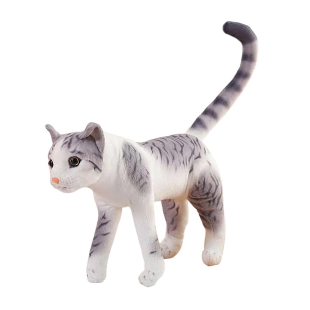 Peluche de de 13,78 pulgadas para sofá, decoración realista para dormitorio, peluche de de cola larga para regalo de adultos y adolescentes. azul
