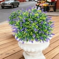 thumbnail image 4 of Artificial Outdoor Flowers for Garden and Porch, Purple White Spring Silk Mums, UV Resistant Faux Plants for Ground Planting, Patio, Window Boxes, and Holiday Decorations, 4 of 6