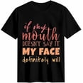 thumbnail image 2 of 100% Cotton Graphic T Shirts for Women, Funny Text Street Art Cotton Girls Tees Short Sleeve Crewneck Summer Gym Casual Tops, 2 of 5