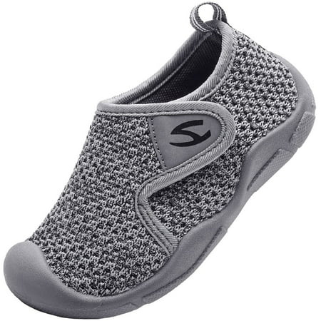 HOBIBEAR Boys Toddler Running Shoes Slip-On Lightweight Breathable Athletic Sneakers for Kids 12 Little Kid