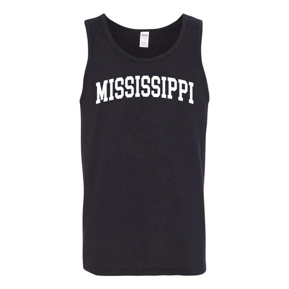 Wild Bobby State of Mississippi College Style Men Tank Top