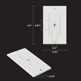 thumbnail image 1 of TOPGREENER Inserto de Ojal de Pared de Caucho Flexible con Placa Decor, 1 of 2