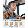 thumbnail image 2 of Mpow Pro Trucker Wireless Headset with Microphone for Cell Phone, Black, 2 of 8
