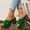 Green, variant on Women Platform Wedge Sandals Peep Toe Chunky Block High Heels Slip On Platform Slide Sandal Backless Open Toe High Heel Summer Slides Mules Lightweight Dressy Casual