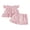 Style 1, variant on Baby Toddler Girl Summer Outfits Plaid Clothes Set 6 12 18 24 Months 2T 3T 4T Sleeveless Print Tops + Shorts