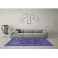 thumbnail image 3 of Ahgly Company Indoor Square Persian Blue Traditional Area Rugs, 7' Square, 3 of 4