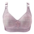 thumbnail image 2 of Mefallenssiah Woman'S Printing Gathered together Daily Bra Underwear No Rims (Gray), 2 of 3