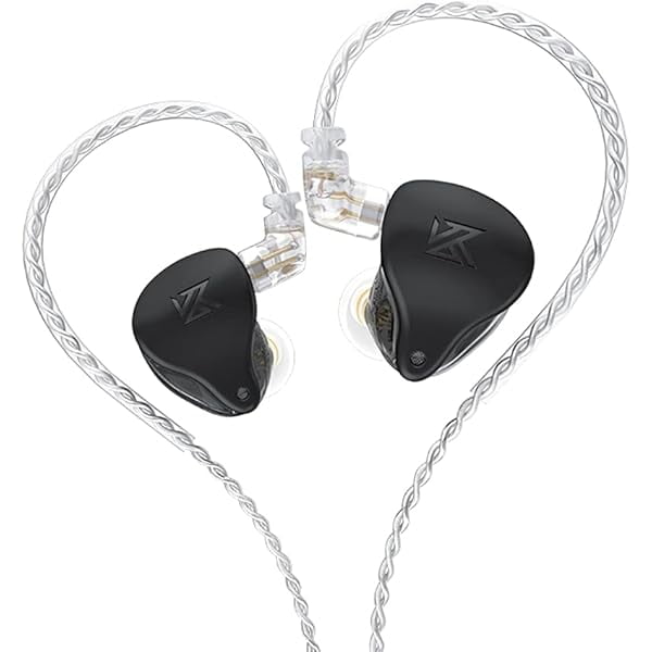 wonima11 KZ-AST in-Ear Monitors, 24BA Top-Level Configuration HiFi Stereo Earphones, Lightweight Noise Isolating Stage IEM Wired Earbuds/Headphones for Musician Audiophile (Without Mic, Black)