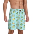 thumbnail image 2 of Kdxio Doggy In Bubble Bath Print Mens Sleep Shorts Bottoms Soft Comfy Pajama Wear Pants with Drawstring Pockets, 2 of 5
