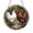 Acrylic 3.5 Inch, variant on Round Rustic Chicken Design Stained Glass Style Decorative Window Panel, Hanging Art