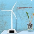thumbnail image 2 of Modelo de molino de viento: modelo de molino de viento 3D con energía solar, turbina eólica artesanal ensamblada, educación para niños, aprendizaje, juguete divertido, regalo para decoración, 2 of 4