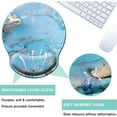 thumbnail image 3 of Mouse Pad with Wrist Rest, Ergonomic Gaming Desktop Mouse Pad Wrist Rest, Comfortable Mousepad for Computer, Laptop, Office, and Home, Non-Slip Base, Waterproof Surface, 3 of 7