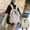 White, variant on AuroraX Solid Backpack,Cute Durable Travel Backpack,Large Capacity Daypack,for Travel,College,Work,Black