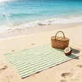 thumbnail image 2 of Partheme 59x30in Super Absorbent Microfiber Beach Towel with Double Sided Velour, Quick Dry Sand Free Lightweight Bath Towel for Swimming Travel Camping, Green, 2 of 6