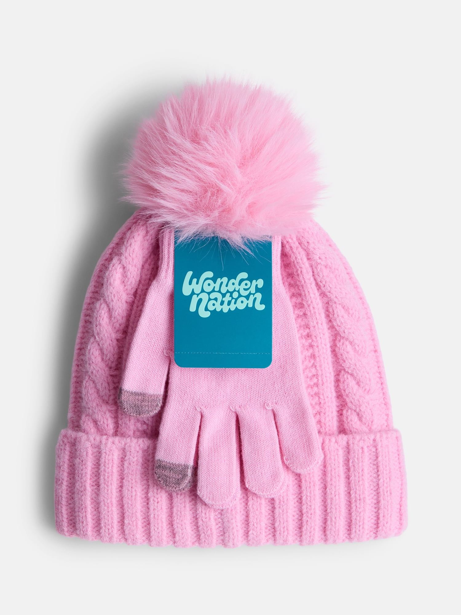 Wonder Nation Girl's Hat Glove Set
