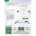 thumbnail image 4 of Luminaria zouzai, paquete de 20, LED ultradelgado regulable de 4", 4 of 9
