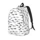 thumbnail image 1 of Disketp Cute Shark Mochila de Lona Estampada, Mochila Escolar de Viaje Ligera para Estudiantes y Portátil-Small, 1 of 5
