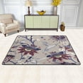 thumbnail image 2 of SKYSONIC Floral Hummingbird Non-Slip Area Rug, Vintage Flower Ethnic Floor Carpet Comfort Floor Mats Decor for Indoor Front Porch,Living Room, Bedroom,Kitchen,72"x48", 2 of 7